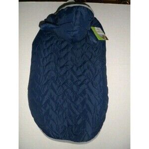 Dog Puffer Jacket/Coat w/Hood SZ L Navy Warm NWT